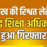 1 लाख की रिश्वत लेते हुए खंड शिक्षा अधिकारी हुआ गिरफ्तार,महिला सहयोगी भी गिरफ्त में
